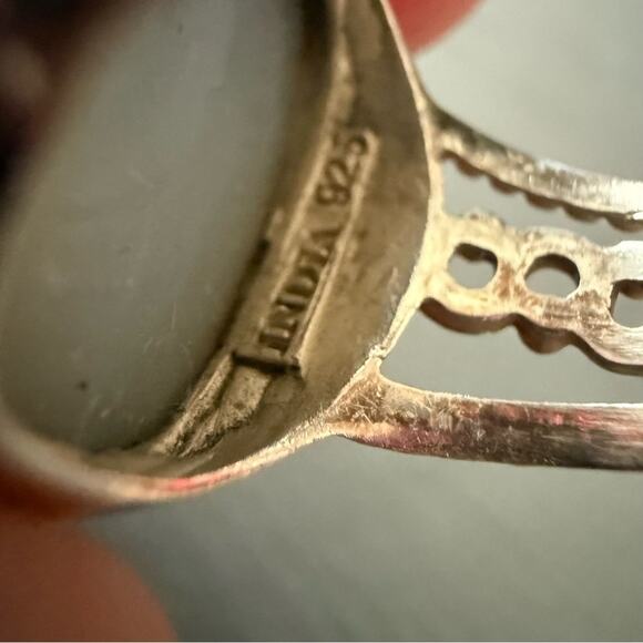 PJC Druzy Stone 925 Sterling Silver Ring Size 6 - Picture 11 of 15